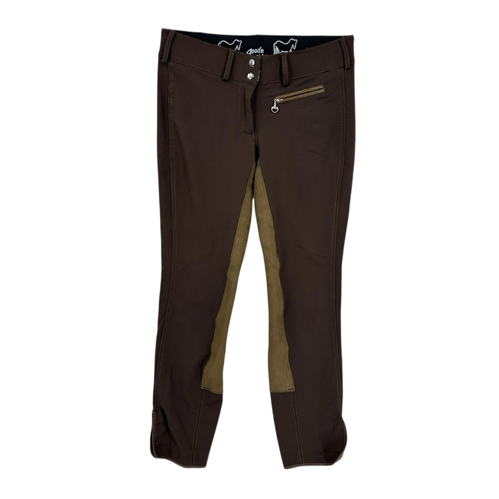GOODE RIDER Riding Breeches Pants Knee Patch Brown